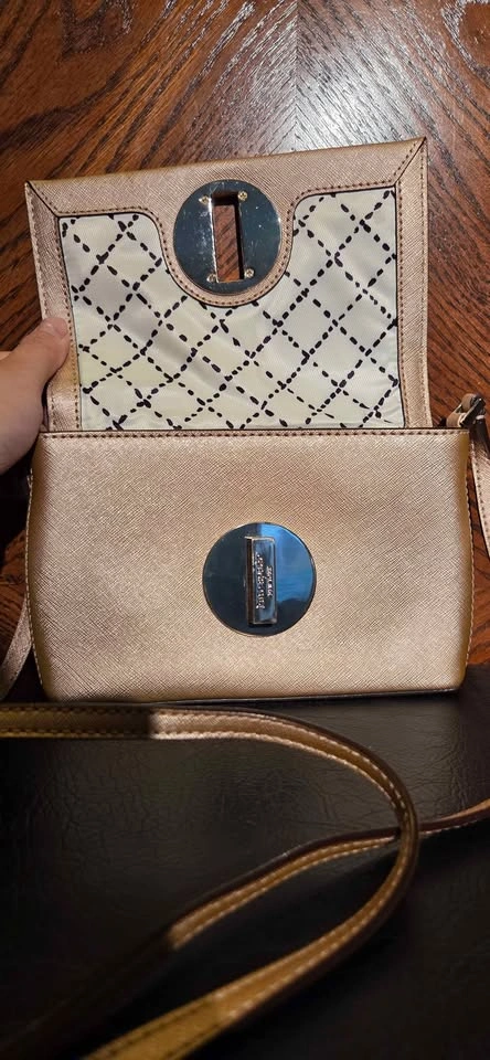 Kate Spade Gold Metallic Saffiano Crossbody Bag - photo 3