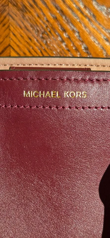 Michael Kors Burgundy Satchel Handbag with Crossbody Strap - photo 3