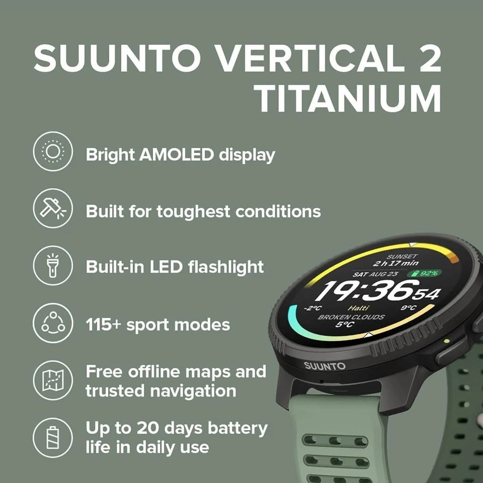New SUUNTO Vertical 2 GPS Sport Watch - photo 2