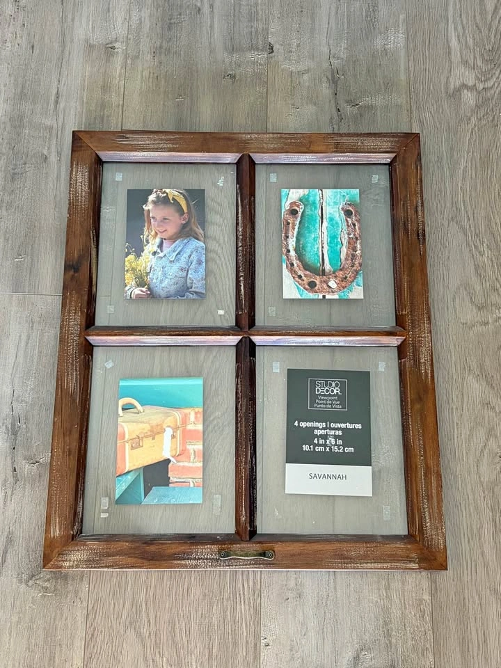 4-Opening Collage Frame — Rustic Window Style | Studio Decor