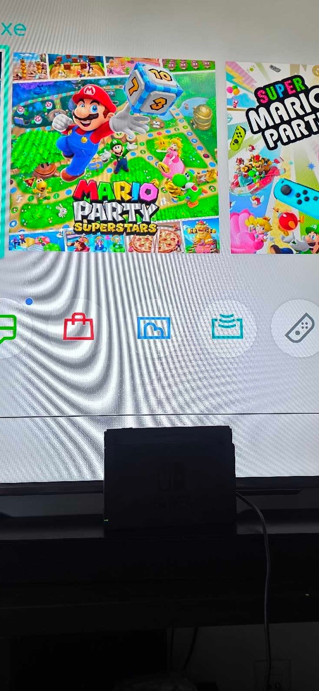Nintendo Switch V2 Console + Dock, Cables & 256GB SD