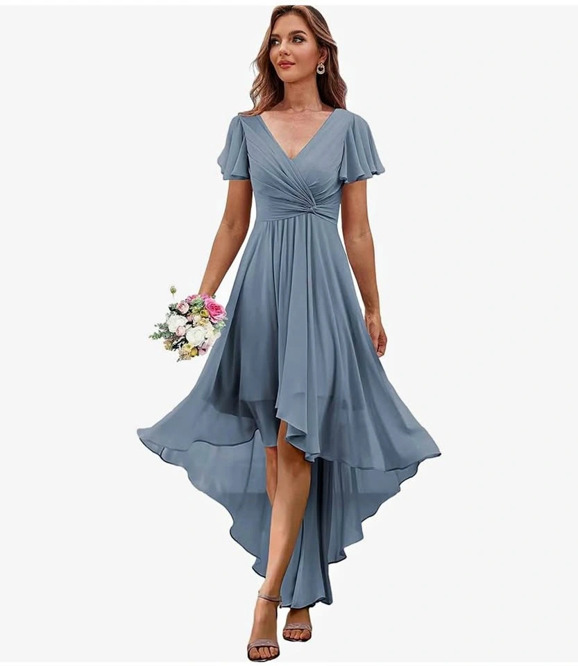 Chiffon High-Low Bridesmaid Dress – Size 8 (Brand New with Tags)