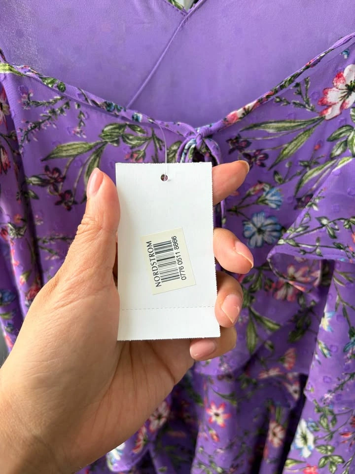 Size Small ASTR Purple Floral Dress (Brand New With Tags) - photo 4