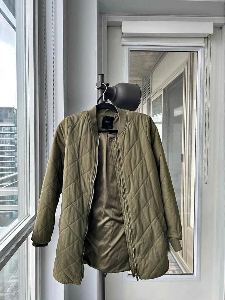 Green Small Ever New Quilted Jacket (Size US 4)