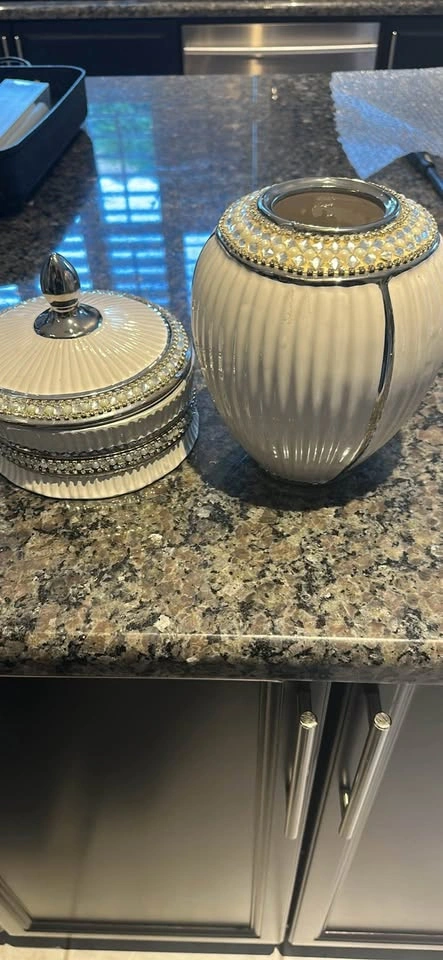 Decorative Glam Ceramic Canister Set - photo 5