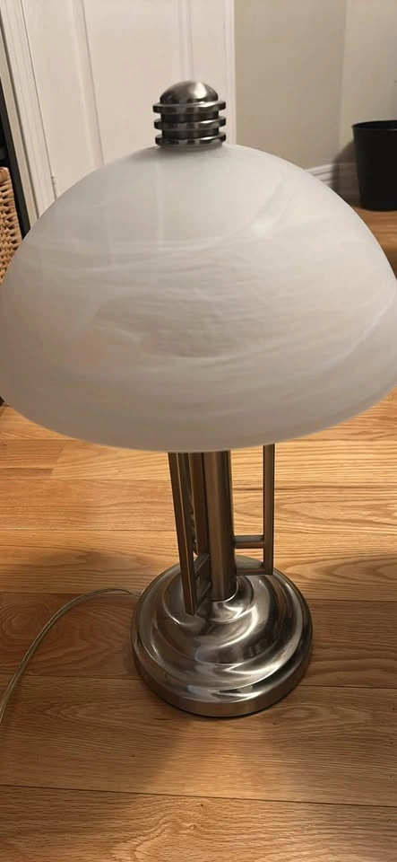 Modern Brushed Nickel Table Lamps – Pair - photo 3