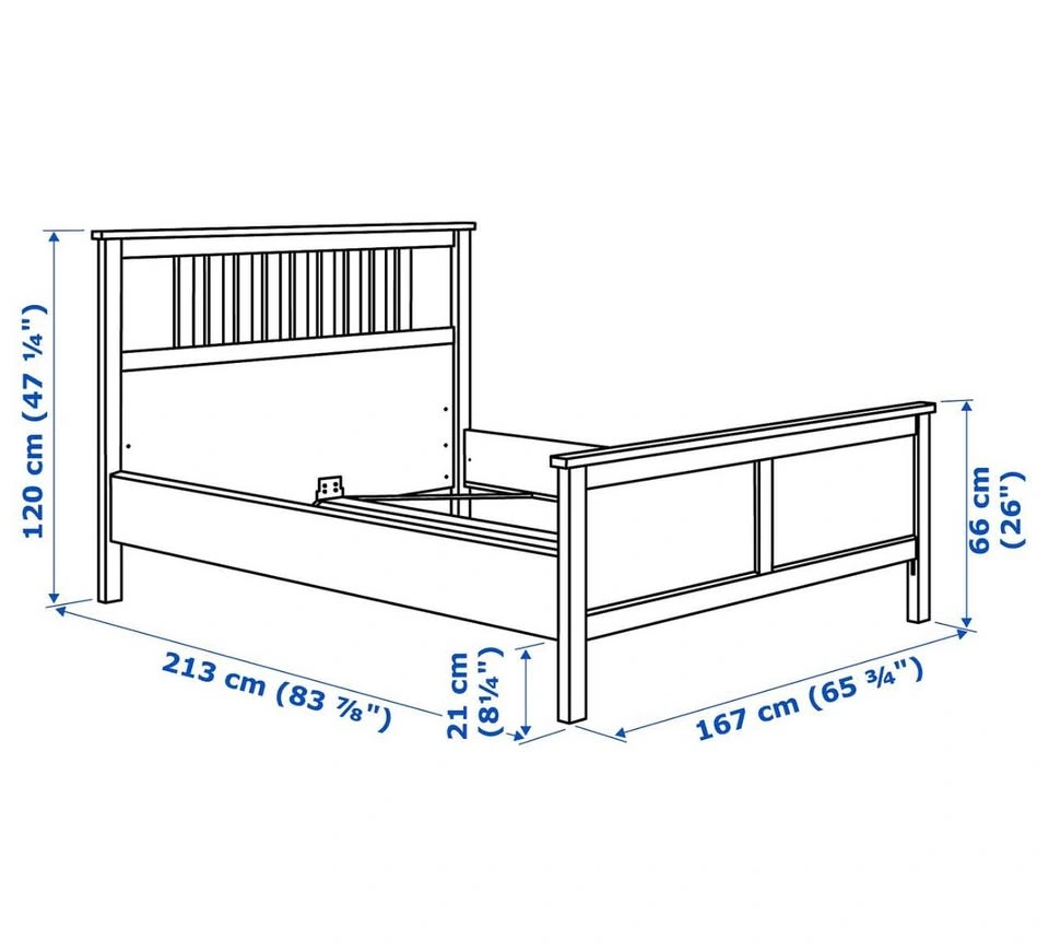 IKEA Hemnes Queen Bed Set with Mattress & Base - photo 4