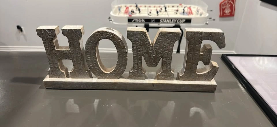 Rustic Wooden “HOME” Décor sign - photo 2