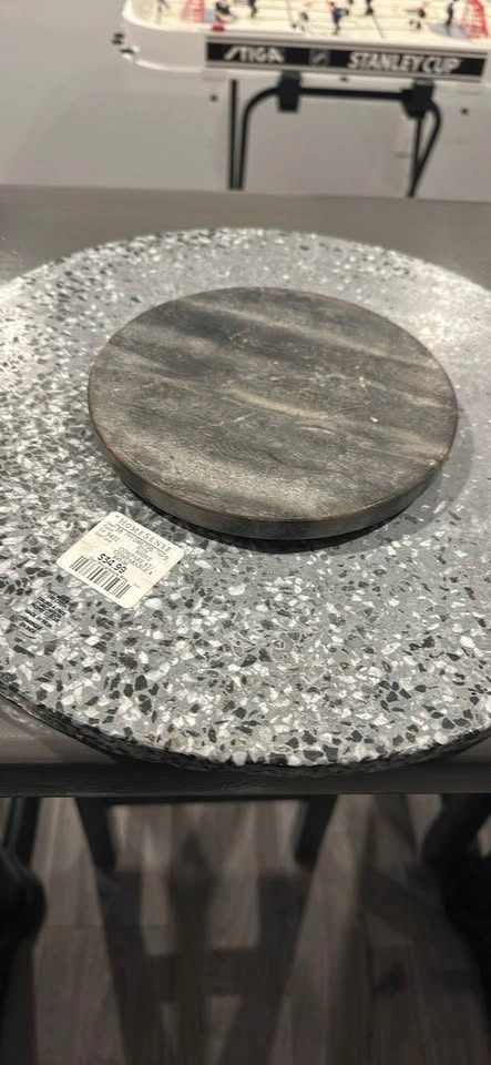 Terrazzo & Stone Lazy Susan Serving Tray - photo 2
