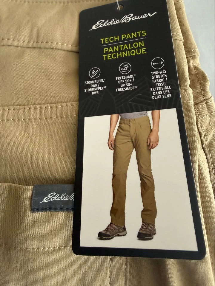 New Eddie Bauer Khaki Flex Tech Pants - photo 5