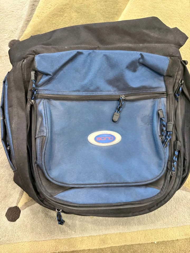 DUDE Blue Messenger Bag