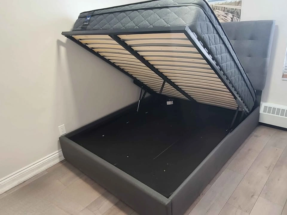 Queen Storage Bed Frame with 2 Matching Nightstands - photo 3