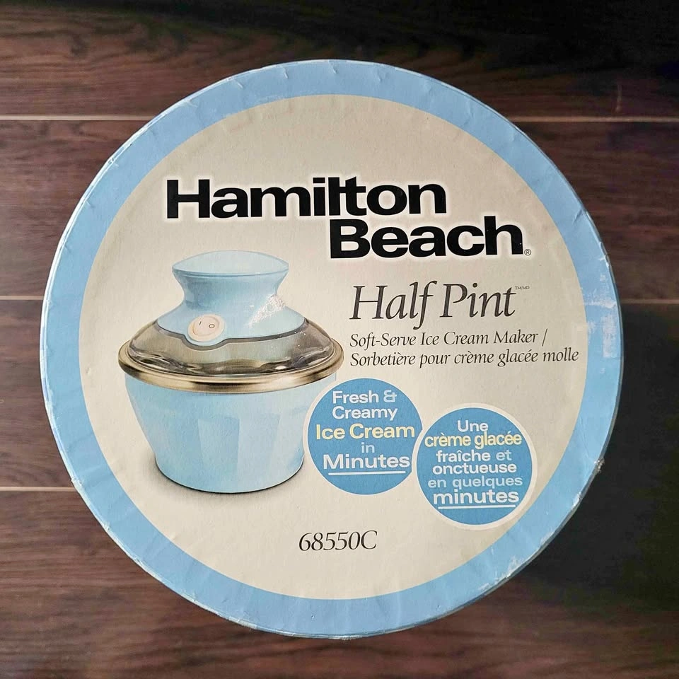 Hamilton Beach Half-Pint Soft Serve Ice Cream Maker (Model 68550