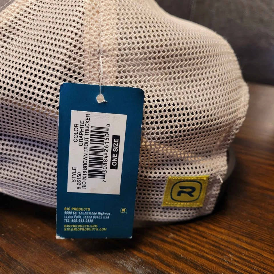 RIO Products Brown Trout Trucker Hat – Graphite Tan Mesh Snapbac - photo 5