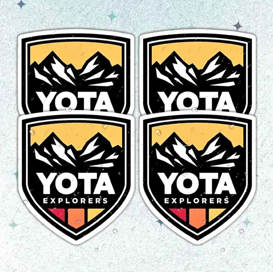 YOTA Explorers Mountain Badge Sticker