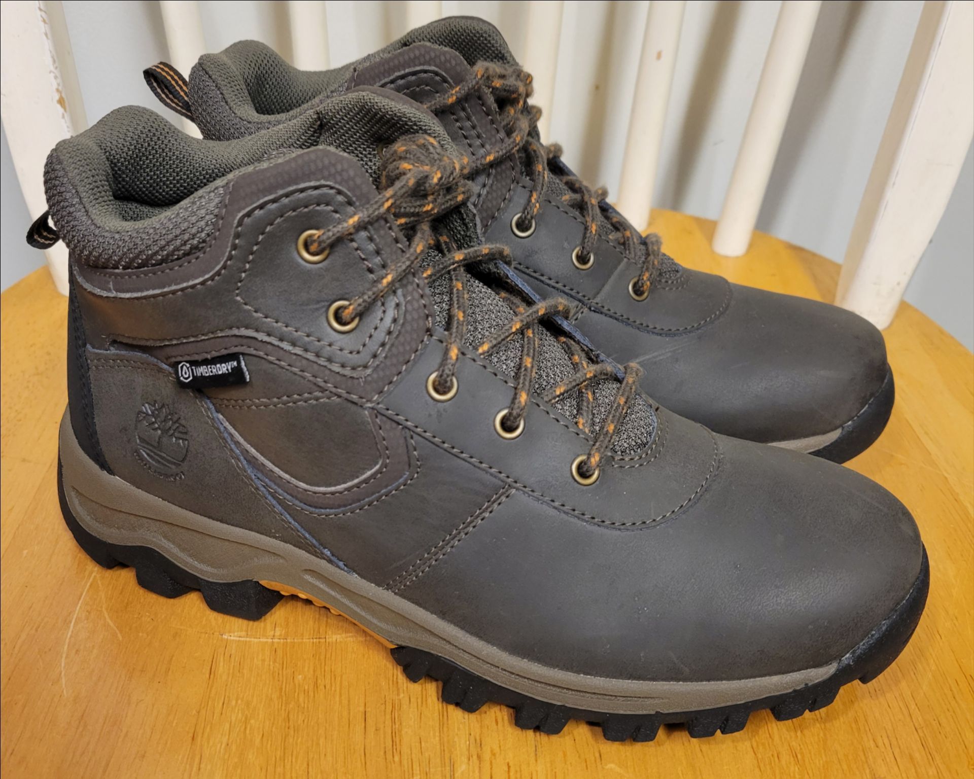 Timberland Junior Youth Maddsen Mid Hiker Waterproof Boots Brown