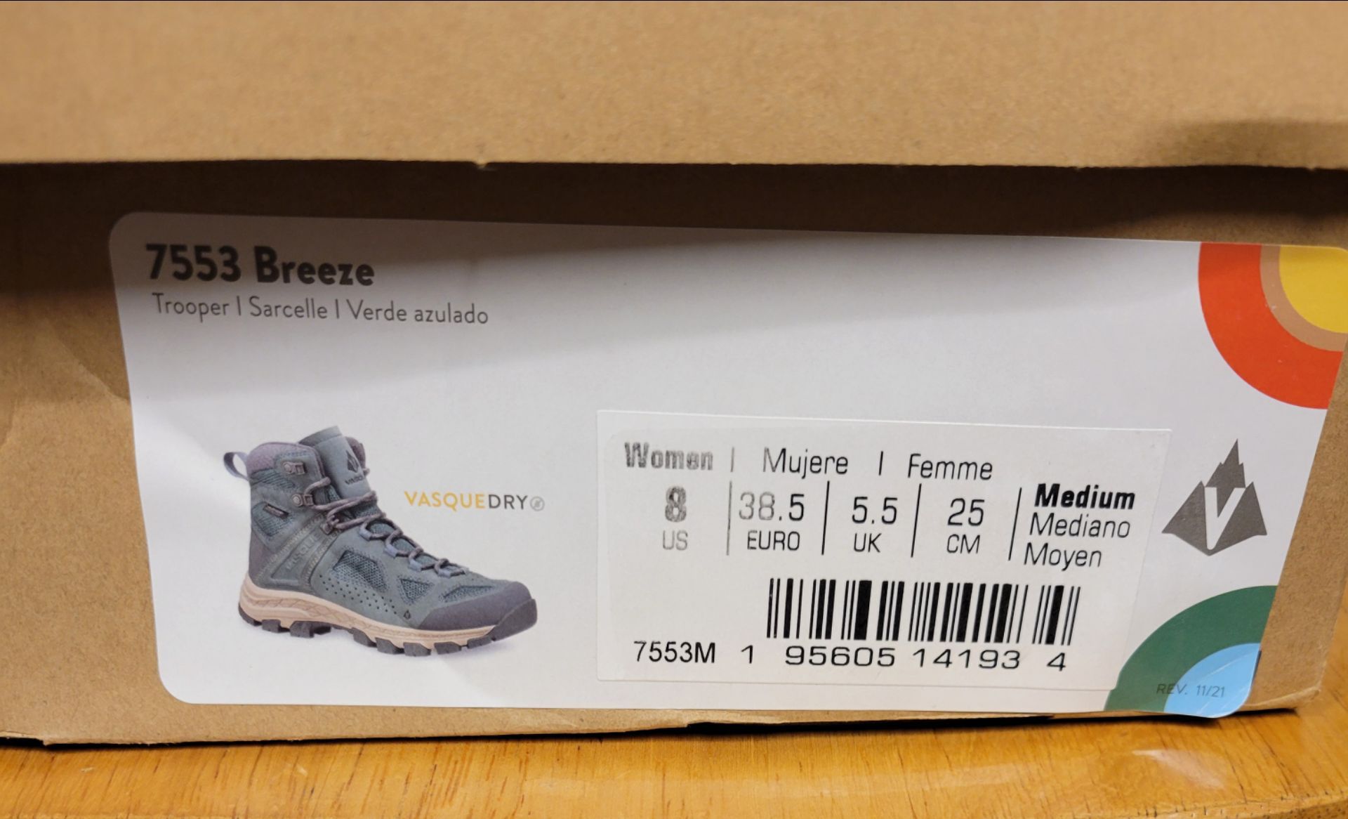 Vasque 7553 Breeze Women's Waterproof Hiking Boots Size 8 NEW - photo 5