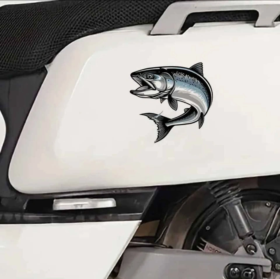 Salmon Blueback Vinyl Sticker Decal - 5.51'' x 5.35'' - photo 5