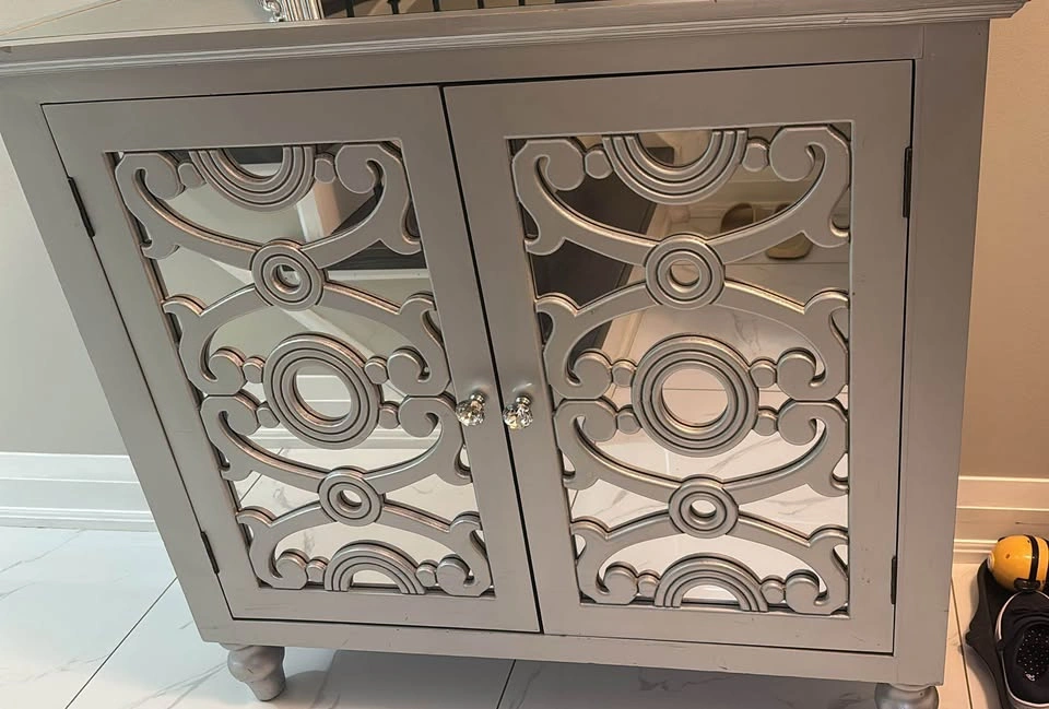 Accent Mirror and cabinet - photo 3