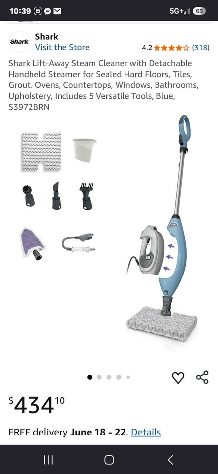 Shark Lift-Away Pro Steam Pocket Mop - photo 5