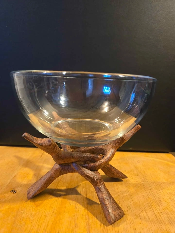 Decorative Wooden Stand (no bowl) - photo 2