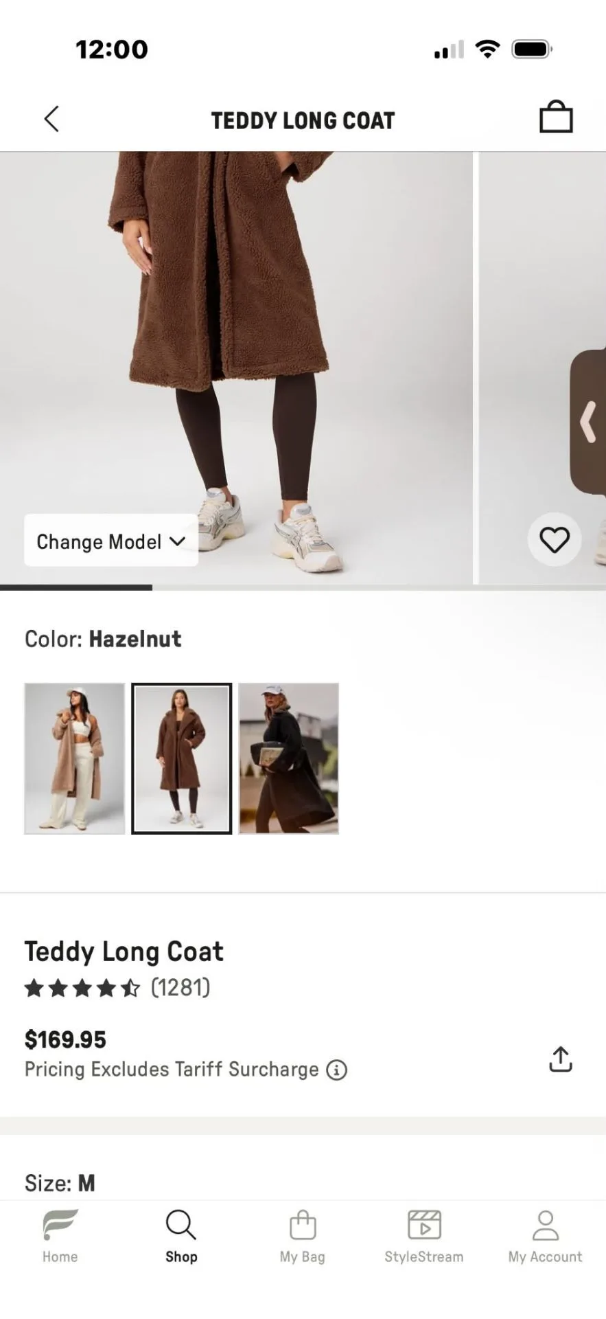 Teddy Long Coat - Medium - photo 4