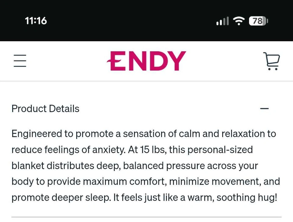 Endy Weighted Blanket - photo 3