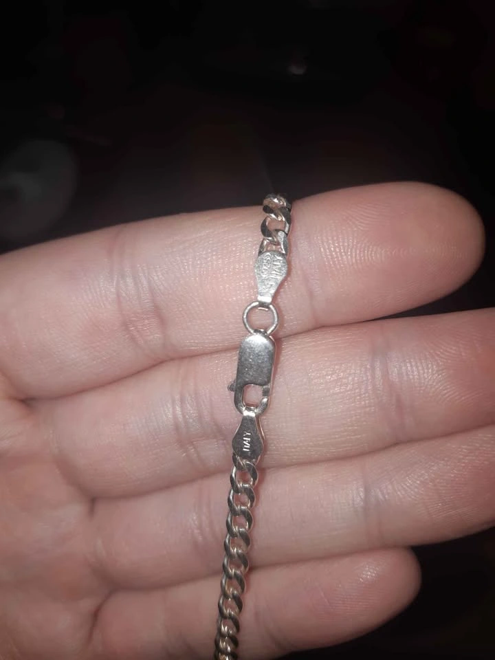 925 Sterling Silver Curb Link Chain Necklace - photo 4