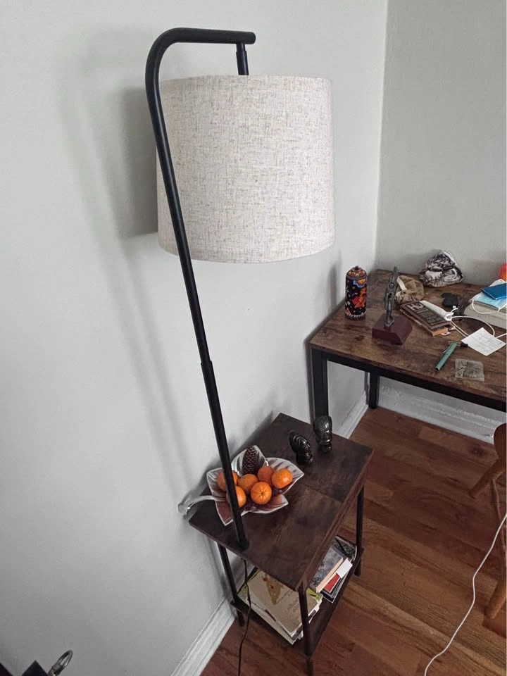 Rembert 62" Wood Tray Table Floor Lamp from Wayfair - photo 2