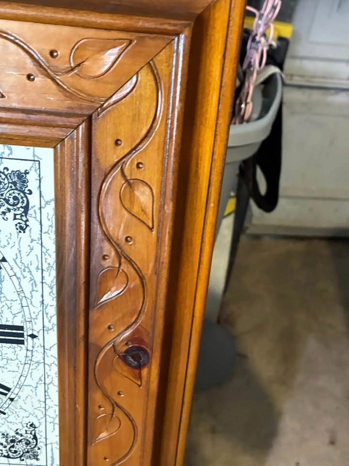 Wall hanging clock with mirror - photo 4