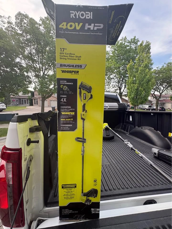 NEW Ryobi 40V HP Brushless 17" String Trimmer Kit - photo 3