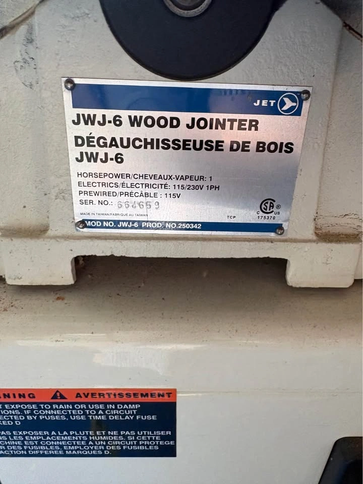 JET 6-inch jointer - photo 2