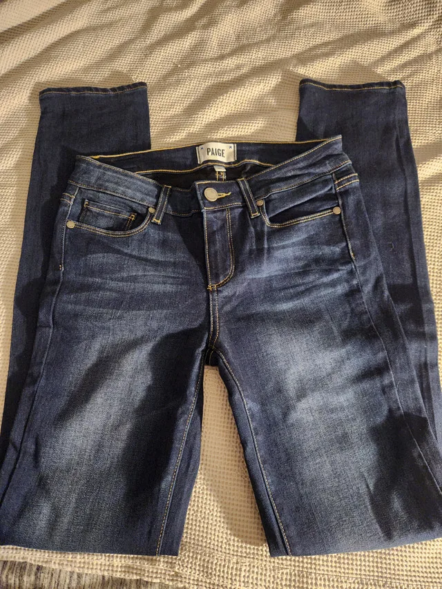 PAIGE JEANS - DARK BLUE SIZE US 27 thumbnail