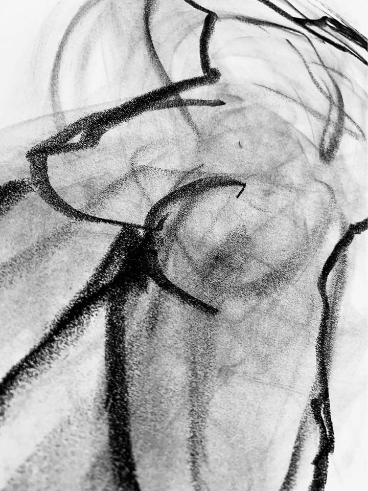 Charcoal Figure Drawing - Original - Wall Art - 18x24” - photo 4