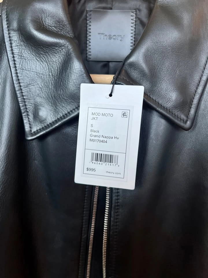 Theory Leather Jacket Small Brand New - photo 2