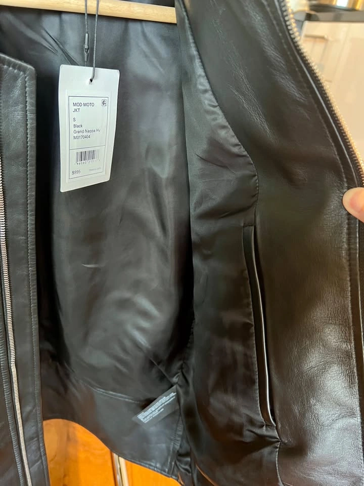 Theory Leather Jacket Small Brand New - photo 4