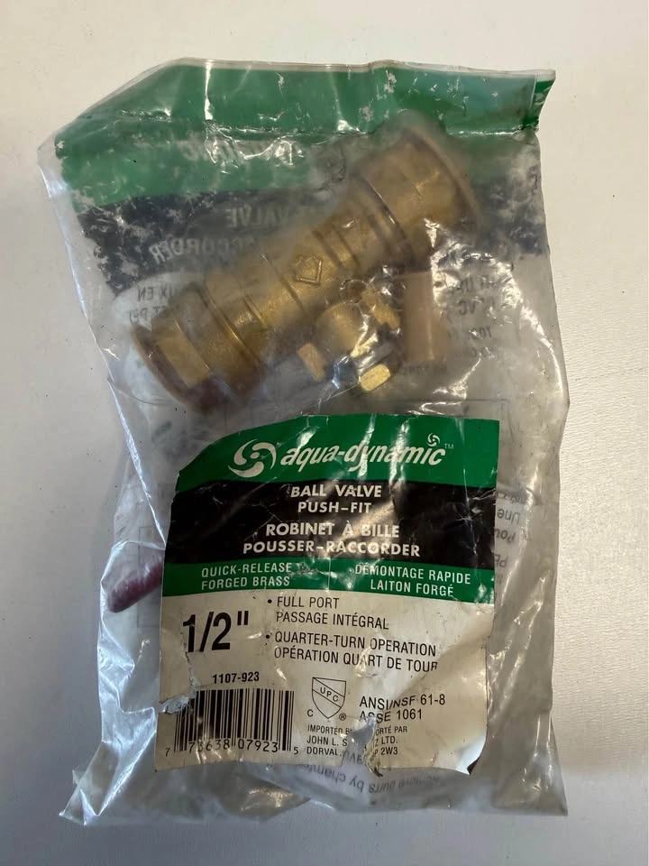 1/2" Push-Fit Ball Valves - photo 2