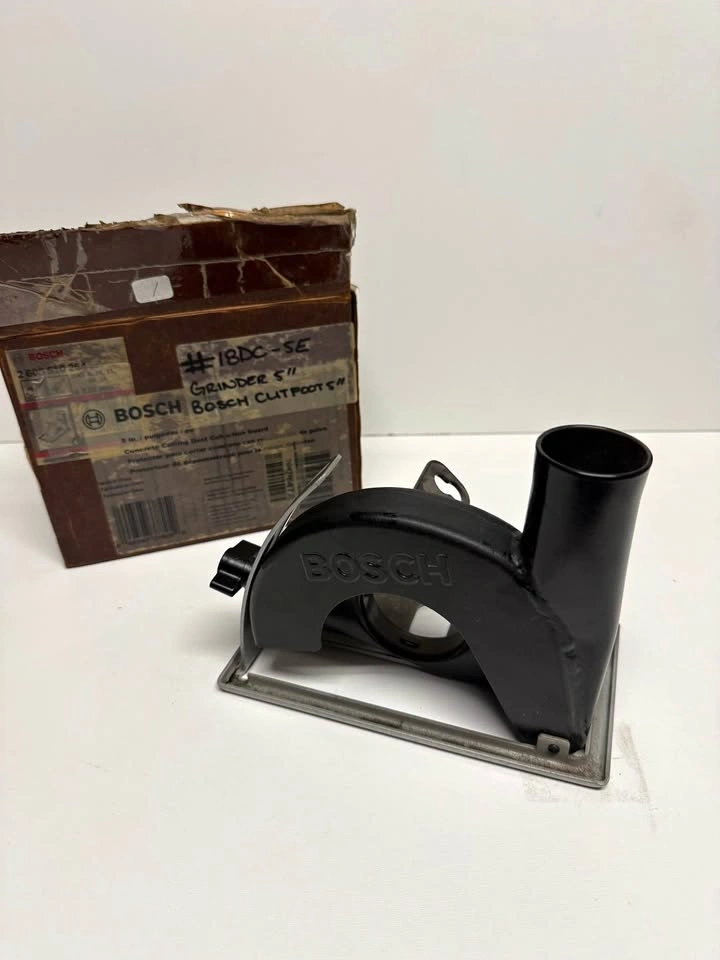Concrete cutting dust collection guard 5”