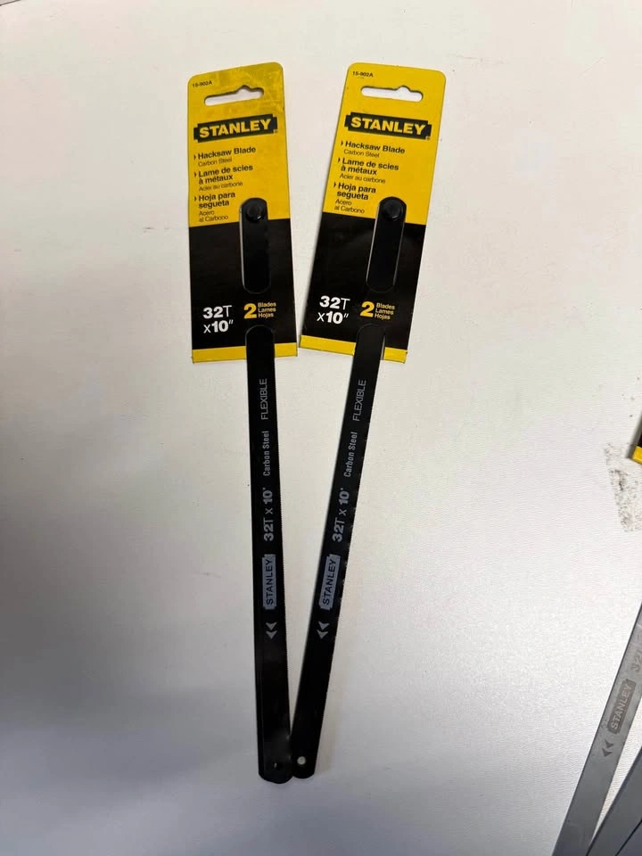 Stanley Hacksaw Blades 32T x 10" - 4 Blades Total