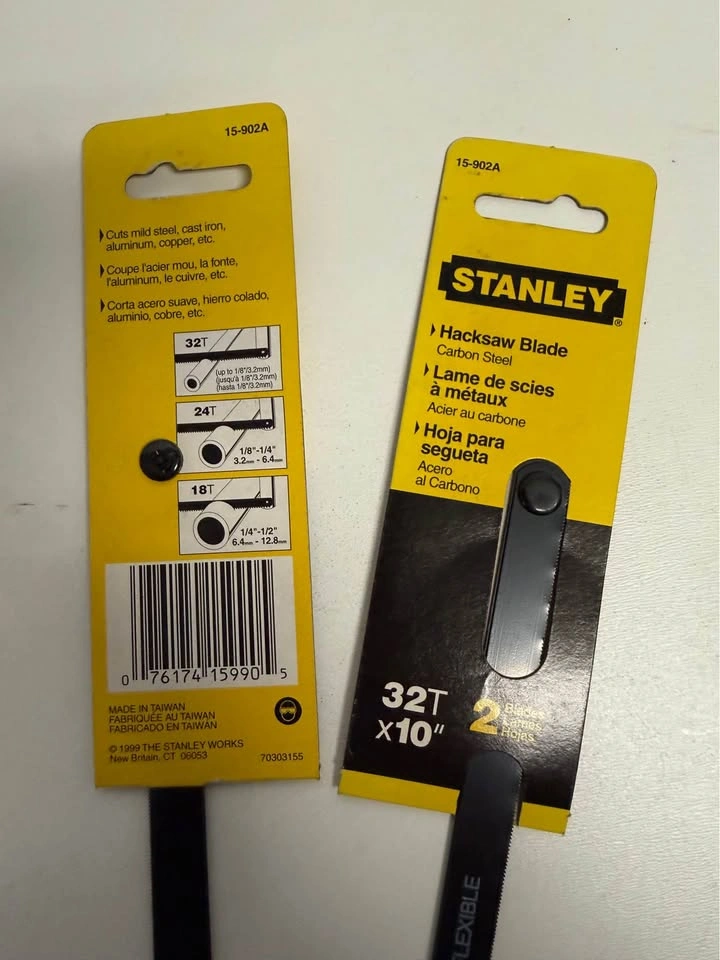 Stanley Hacksaw Blades 32T x 10" - 4 Blades Total - photo 3