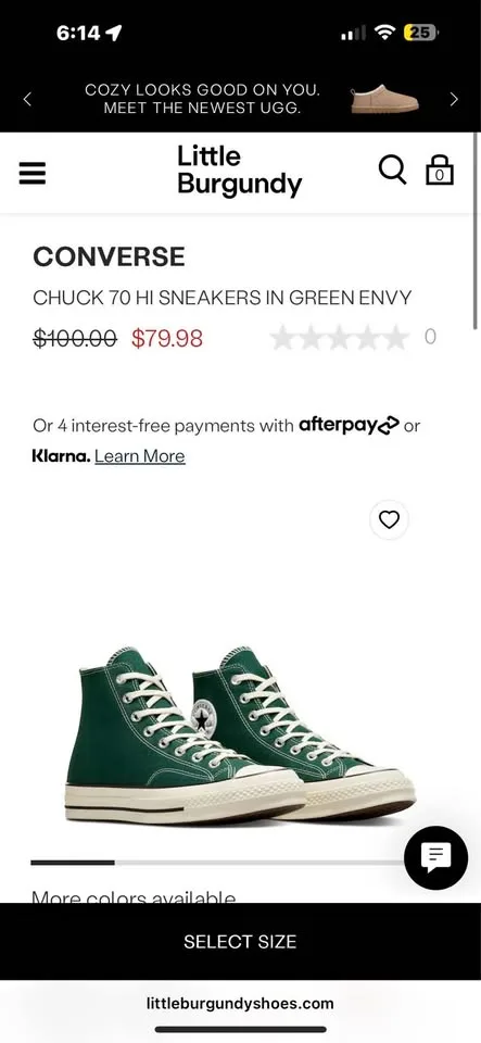 CHUCK 70 HI CONVERSE - GREEN ENVY