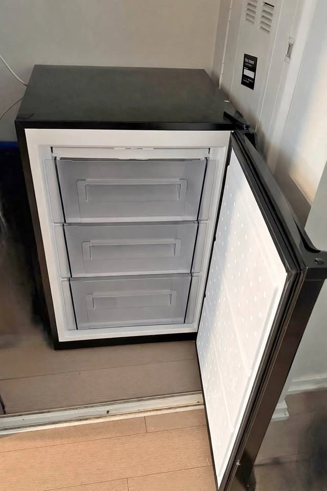 Compact upright mini freezer