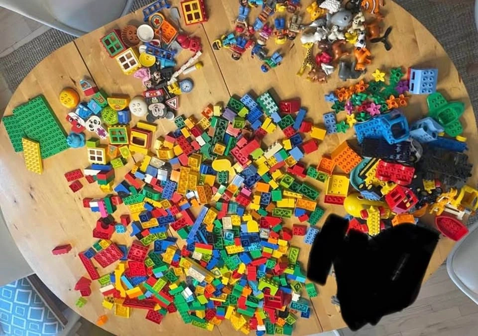 Huge Lego Duplo Lot Blocks Figures Animals