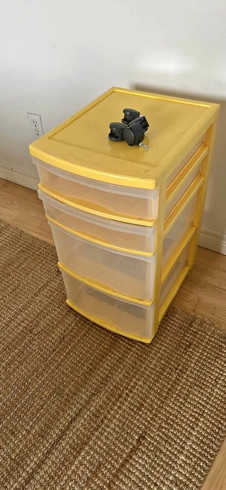 Gracious Living 4-Drawer Plastic Storage Tower