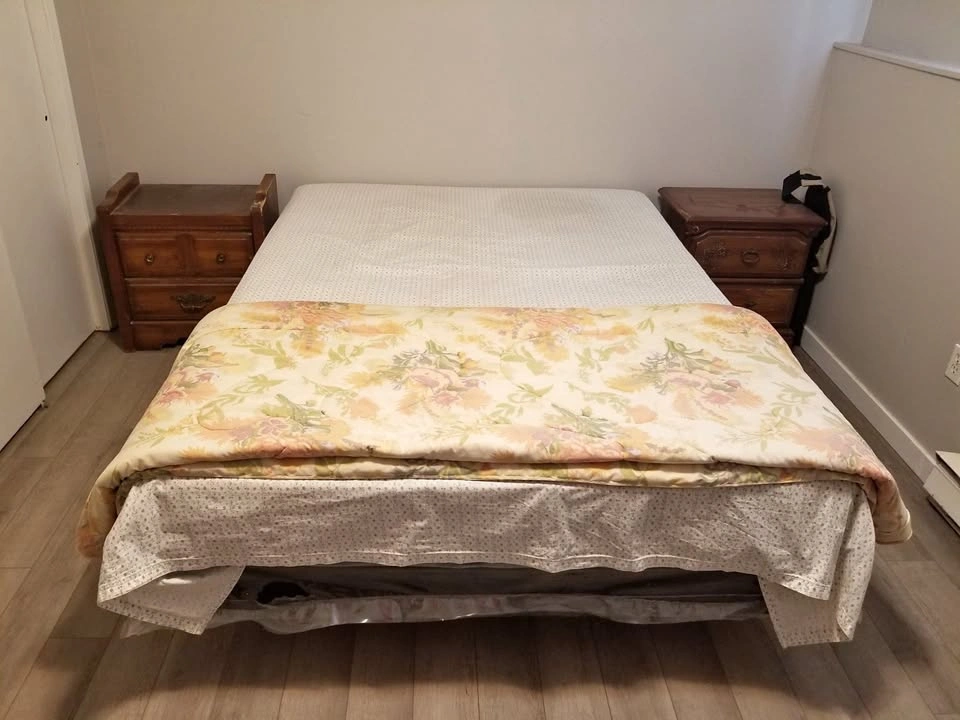 Queen-Size Bed and Bedside Tables (MOVING OUT CLEARANCE!!)