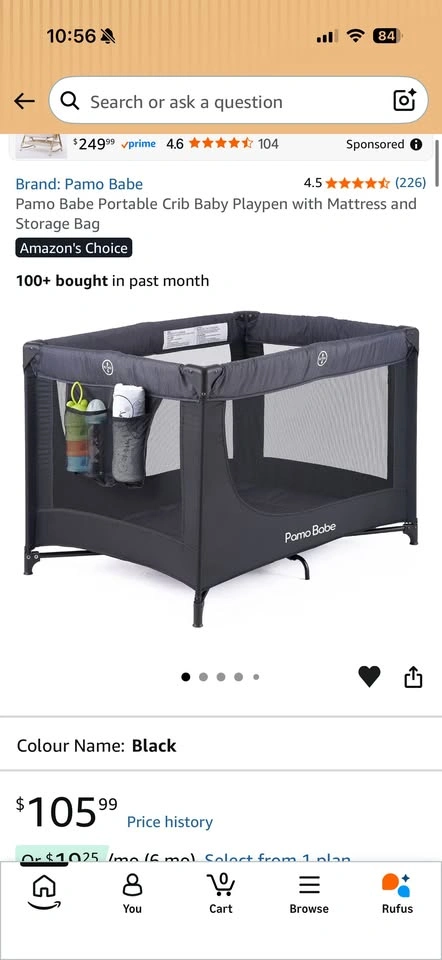 Pamobabe Baby Playpen + Crib - photo 5