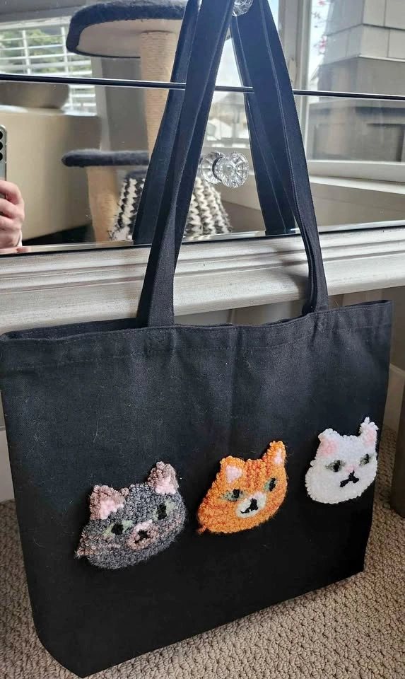 NEW handmade Cat tote bag