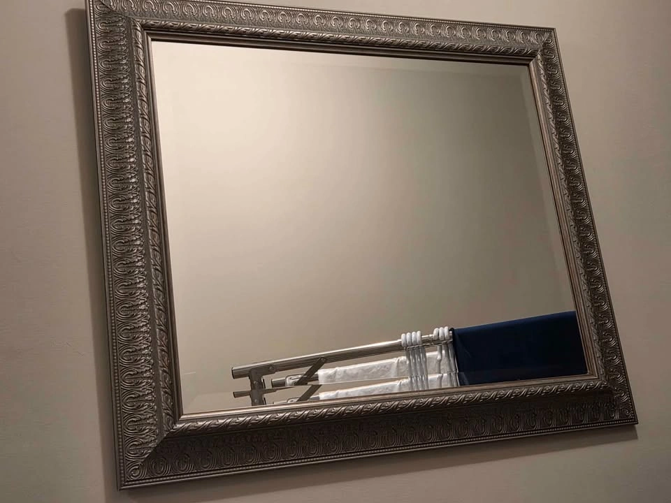Designer Amanti Art "Sydney Silver" Ornate Wall Mirror – 29.5" x - photo 3