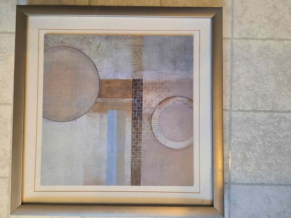 Pair of Medium Framed Abstract Prints – Danielle Nengerman - photo 5