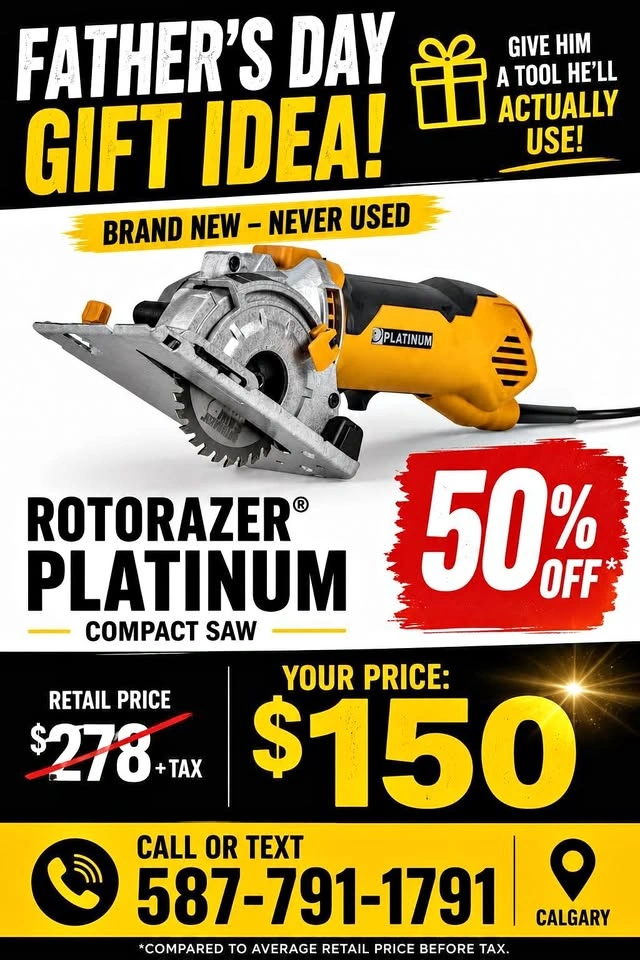 BRAND NEW ROTORAZER PLATINUM COMPACT SAW
